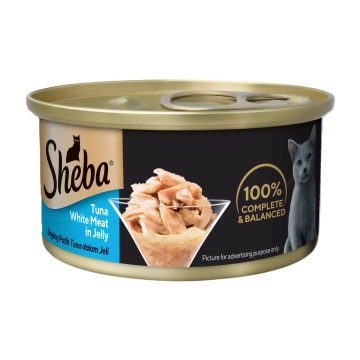 Sheba Canned Food Jelly Tuna White Meat 85g